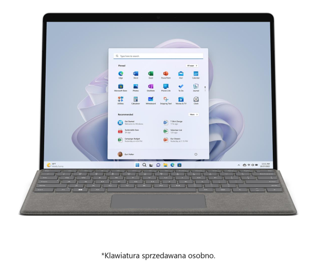 Microsoft Surface Pro 9 i5/8GB/256GB/Win11 (Platynowy) - 1081280 - zdjęcie 6